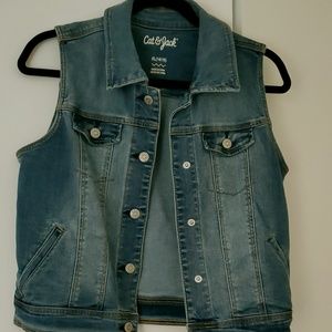 Girls denim vest
